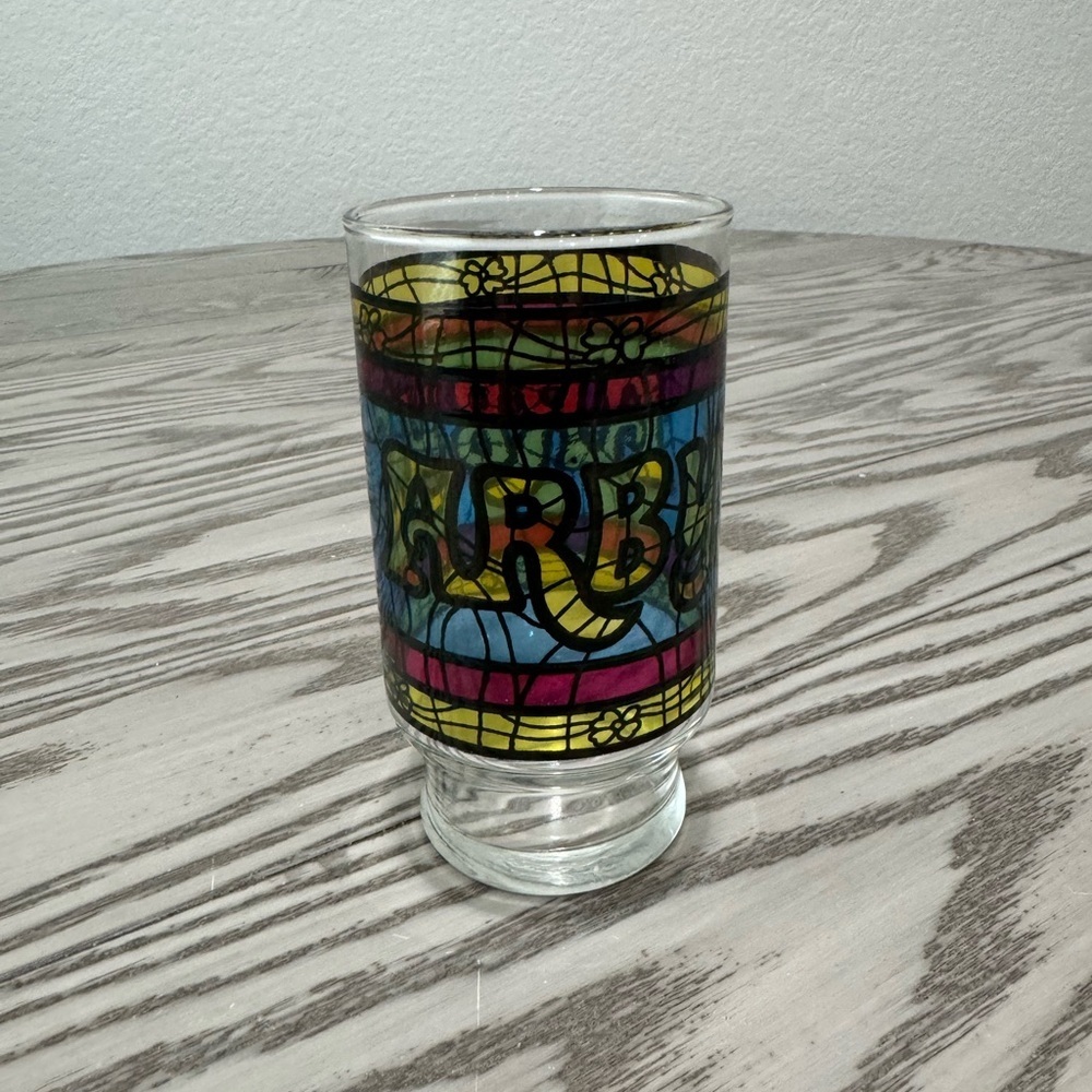 Vintage Arby’s Stained Glass Tumbler Cup